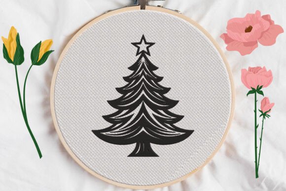 Review: Christmas Tree with Star Embroidery Design