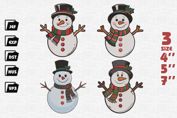 Review: Set of 4 Cute Snowmen for Boutique Apparel