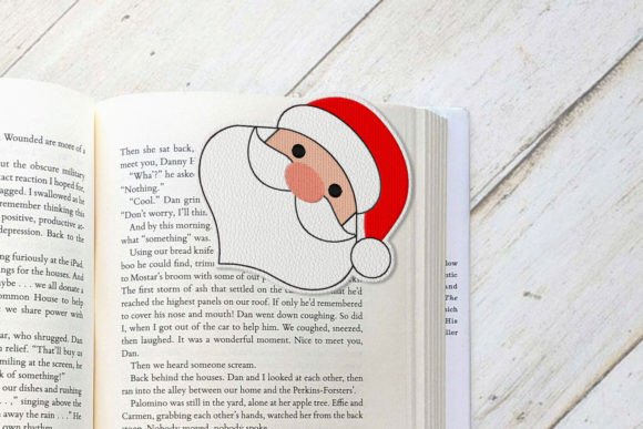 Reviewing Santa Claus Corner Bookmark ITH Applique