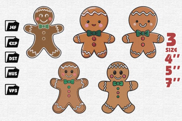 Reviewing Set of 5 Christmas Gingerbread Men for Holiday Sales