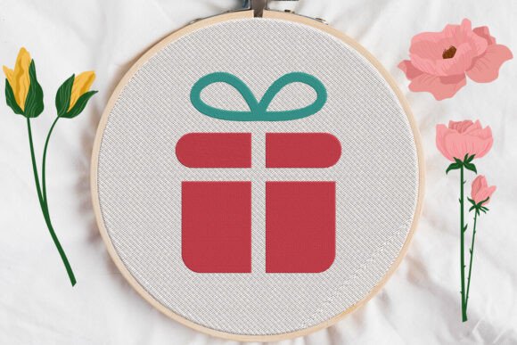 Reviewing the Christmas Gift Box Embroidery Design