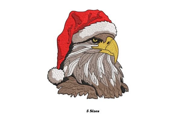 Santa Hat Bald Eagle: A Festive Embroidery Review